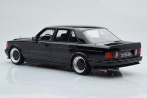 Mercedes 560 SEL AMG W126 Obsidian Črn Otto 1:18 OT297 Smola – slika 5 od 6