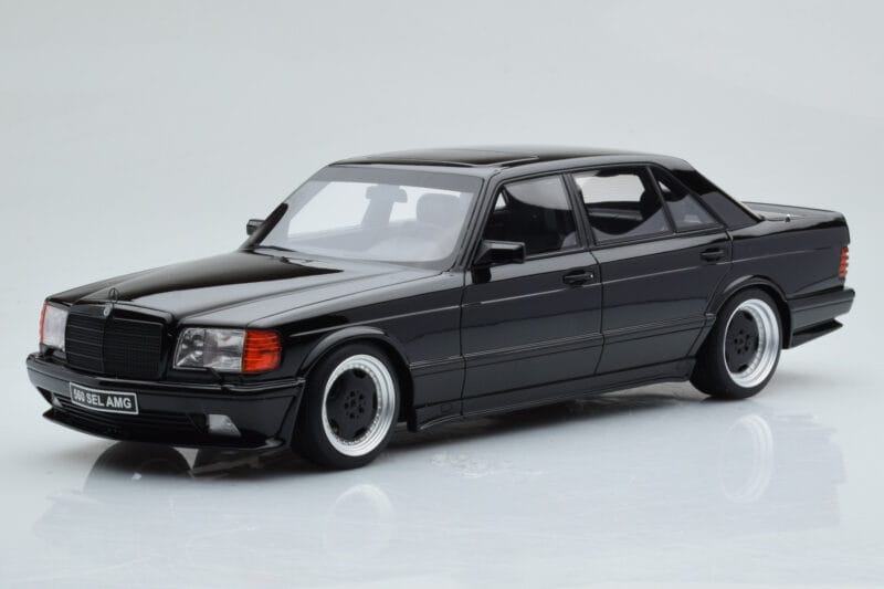 Mercedes 560 SEL AMG W126 Obsidian Črn Otto 1:18