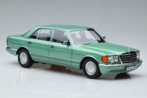 Mercedes 560 SEL W126 Svetlo Zelena Norev 1:18 183469 Kovina – slika 5 od 7