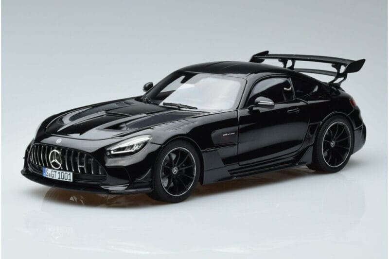 Mercedes AMG GT C190 Black Series Črn Norev 1:18 183900 Kovina