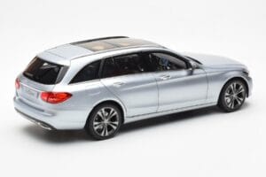 Mercedes C-Class W205 T-Model Srebrna Asia Exclusive Norev 1:18 183865 Kovina – slika 3 od 8