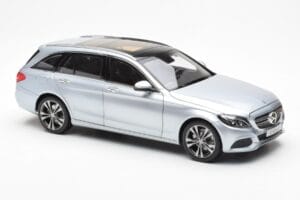 Mercedes C-Class W205 T-Model Srebrna Asia Exclusive Norev 1:18 183865 Kovina – slika 6 od 8