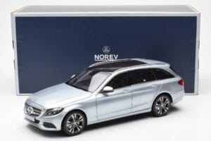 Mercedes C-Class W205 T-Model Srebrna Asia Exclusive Norev 1:18 183865 Kovina – slika 8 od 8