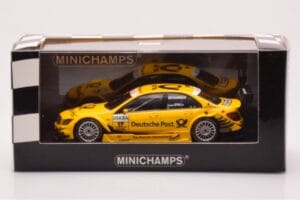 Mercedes C-Class W204 DTM Deutsche Post AMG Mercedes #17 D. Coulthard DTM 2010 Minichamps 1:43 400103817 Kovina – slika 4 od 4