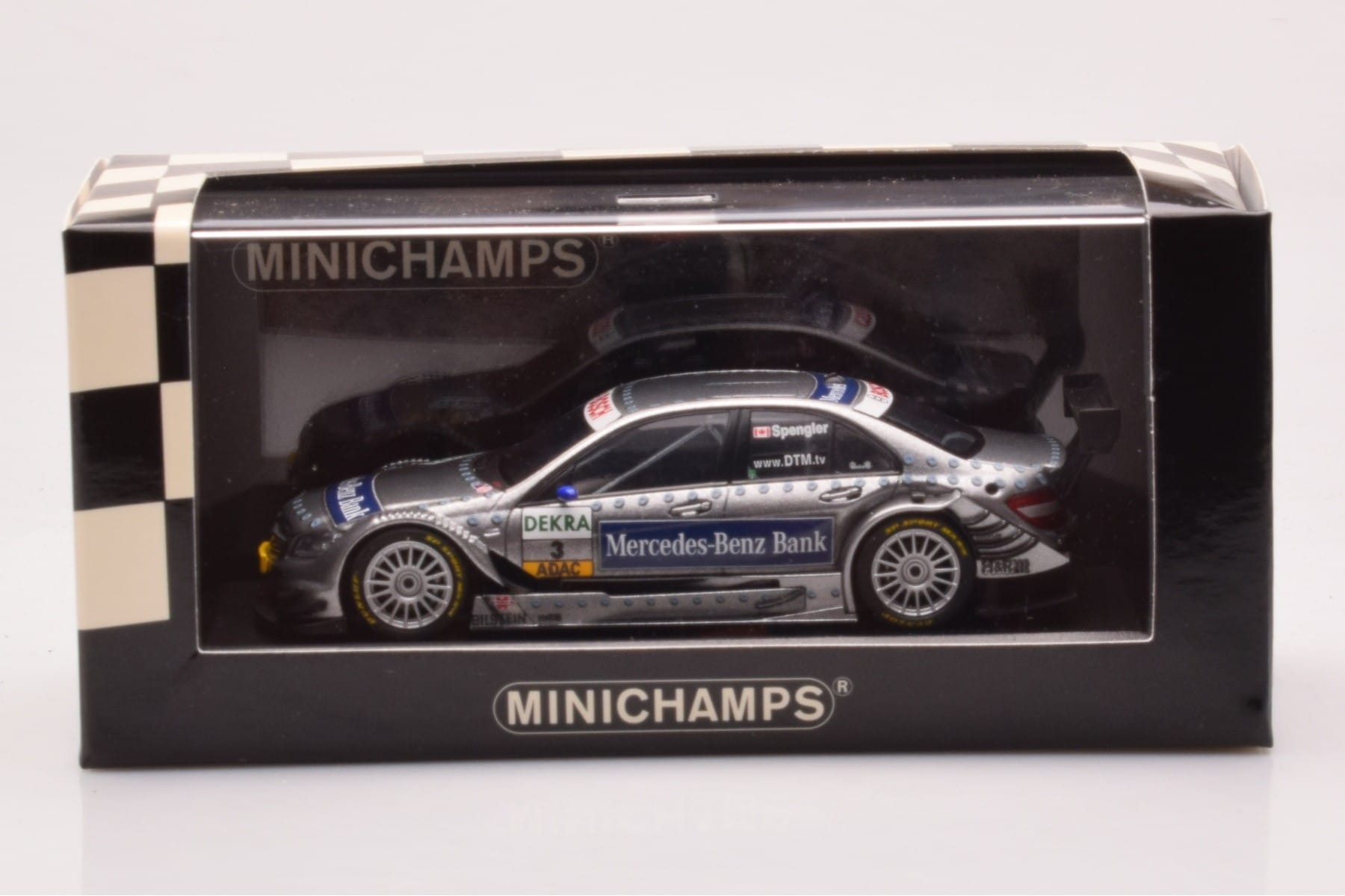 Mercedes C-Class W204 DTM Team AMG Mercedes #3 B. Spengler DTM 2008 Minichamps 1:43 400083803 Kovina – slika 4 od 4
