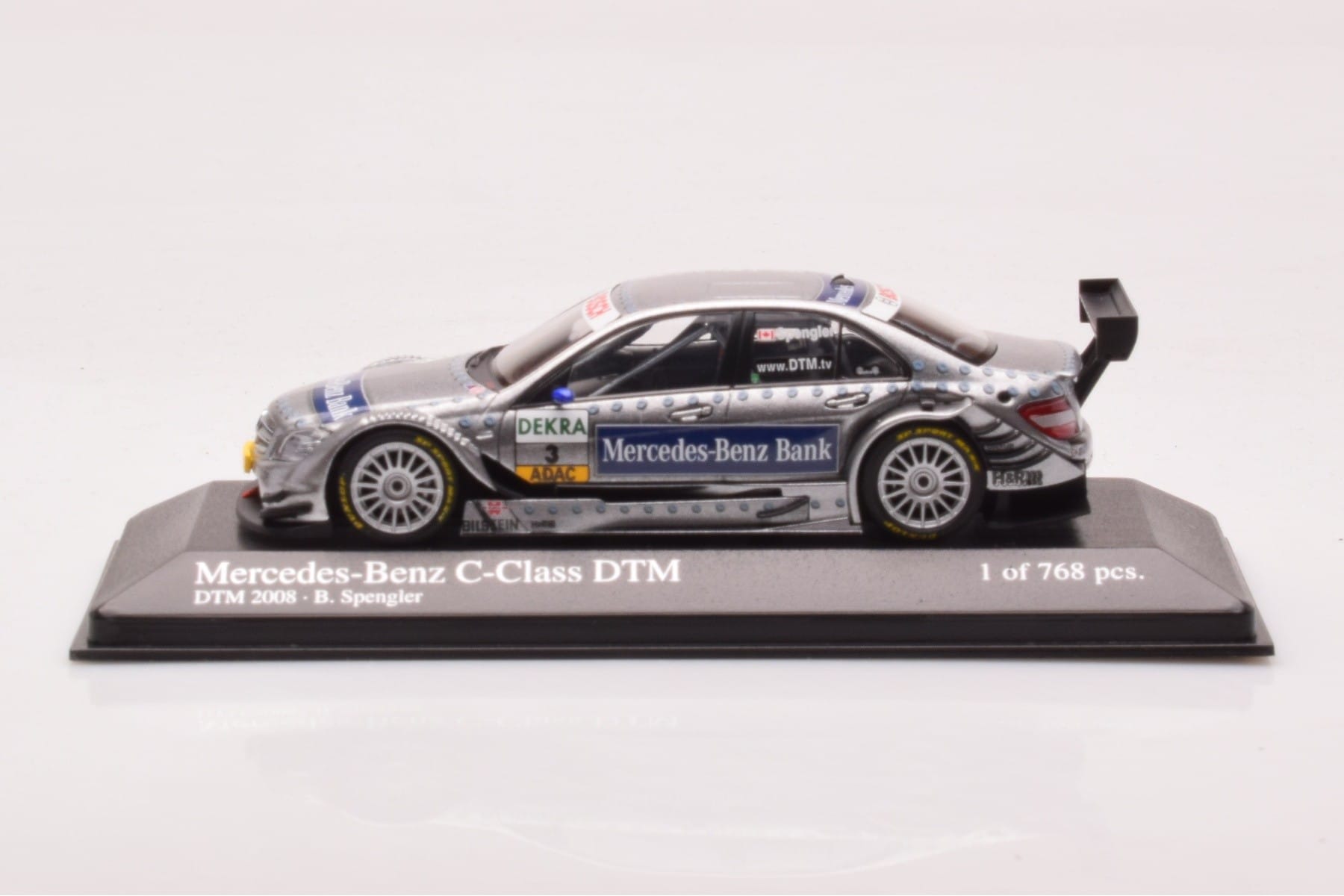 Mercedes C-Class W204 DTM Team AMG Mercedes #3 B. Spengler DTM 2008 Minichamps 1:43 400083803 Kovina
