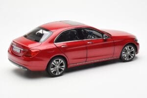 Mercedes C-Class W205 Rdeč Metallic Asia Exclusive Norev 1:18 183835 Kovina – slika 3 od 8