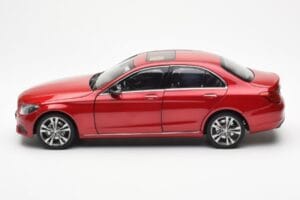 Mercedes C-Class W205 Rdeč Metallic Asia Exclusive Norev 1:18 183835 Kovina – slika 4 od 8