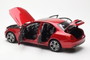 Mercedes C-Class W205 Rdeč Metallic Asia Exclusive Norev 1:18 183835 Kovina – slika 5 od 8