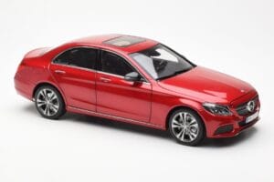 Mercedes C-Class W205 Rdeč Metallic Asia Exclusive Norev 1:18 183835 Kovina – slika 6 od 8