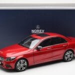 Mercedes C-Class W205 Rdeč Metallic Asia Exclusive Norev 1:18 - image 8 of 8