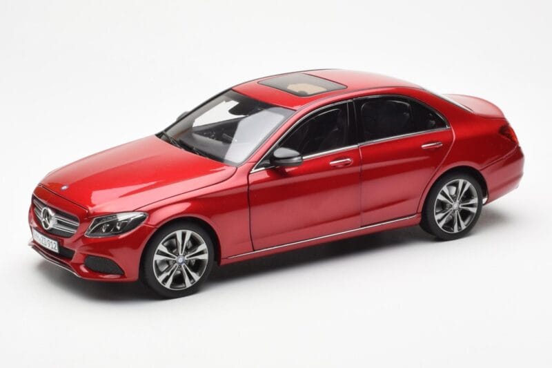 Mercedes C-Class W205 Rdeč Metallic Asia Exclusive Norev 1:18