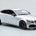 Mercedes C63S AMG C205 Coupe Srebrn GT Spirit 1:18 - image 4 of 6