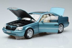 Mercedes CL600 C140 Modra Metalik Norev 1:18 183448 Kovina – slika 2 od 7