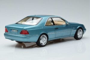 Mercedes CL600 C140 Modra Metalik Norev 1:18 183448 Kovina – slika 3 od 7