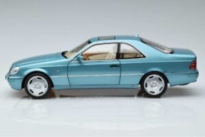 Mercedes CL600 C140 Modra Metalik Norev 1:18 183448 Kovina – slika 4 od 7