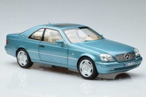 Mercedes CL600 C140 Modra Metalik Norev 1:18 183448 Kovina – slika 5 od 7