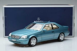 Mercedes CL600 C140 Modra Metalik Norev 1:18 183448 Kovina – slika 7 od 7