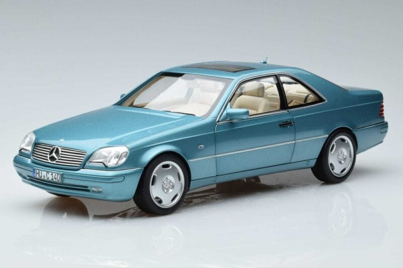 Mercedes CL600 C140 Modra Metalik Norev 1:18 183448 Kovina