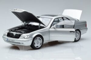 Mercedes CL600 C140 Srebrna Metalik Norev 1:18 183446 Kovina – slika 2 od 7