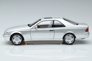 Mercedes CL600 C140 Srebrna Metalik Norev 1:18 183446 Kovina – slika 4 od 7