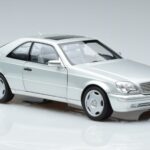 Mercedes CL600 C140 Srebrna Metalik Norev 1:18 183446 Kovina - image 5 of 7