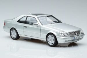 Mercedes CL600 C140 Srebrna Metalik Norev 1:18 183446 Kovina – slika 5 od 7