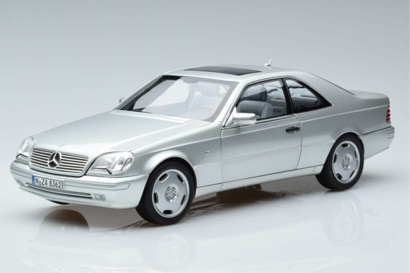 Mercedes CL600 C140 Srebrna Metalik Norev 1:18 183446 Kovina