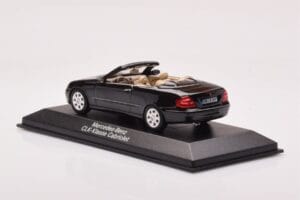 Mercedes CLK A209 Kabriolet Obsidian Črn Metalik Minichamps 1:43 B66961966 Kovina – slika 3 od 4