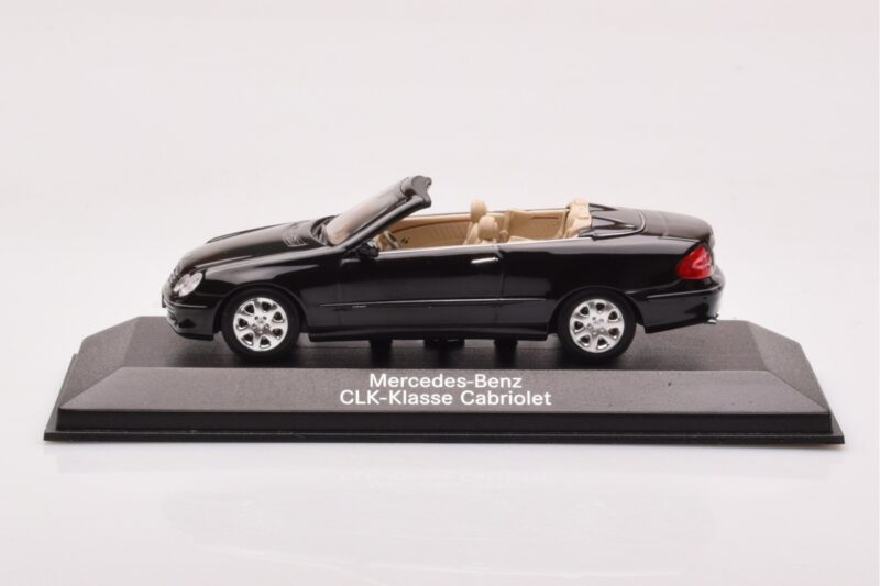 Mercedes CLK A209 Kabriolet Obsidian Črn Metalik Minichamps 1:43