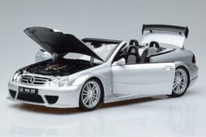 Mercedes CLK DTM AMG W209 Kabriolet Srebrn Kyosho 1:18 B66962272 Kovina – slika 2 od 8