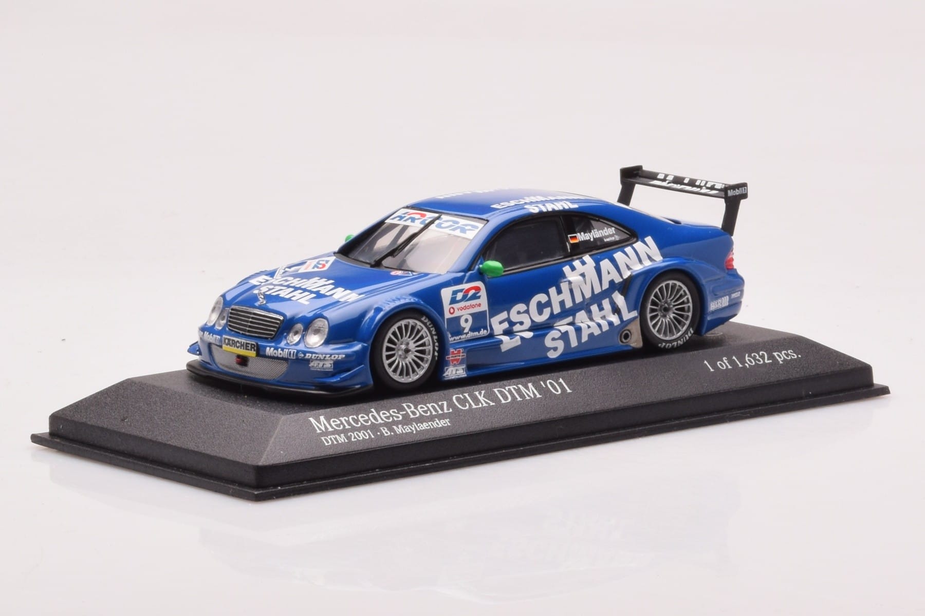 Mercedes CLK DTM Team Manthey #9 B. Maylander DTM 2001 Minichamps 1:43 400013109 Kovina – slika 2 od 4