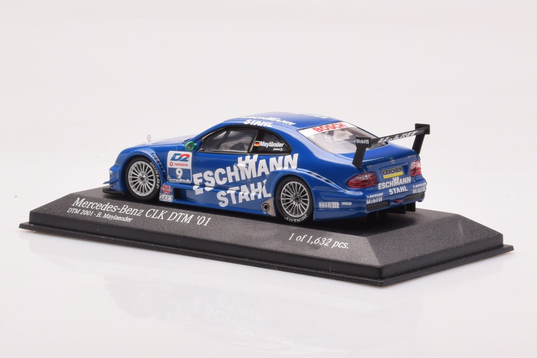 Mercedes CLK DTM Team Manthey #9 B. Maylander DTM 2001 Minichamps 1:43 400013109 Kovina – slika 3 od 4