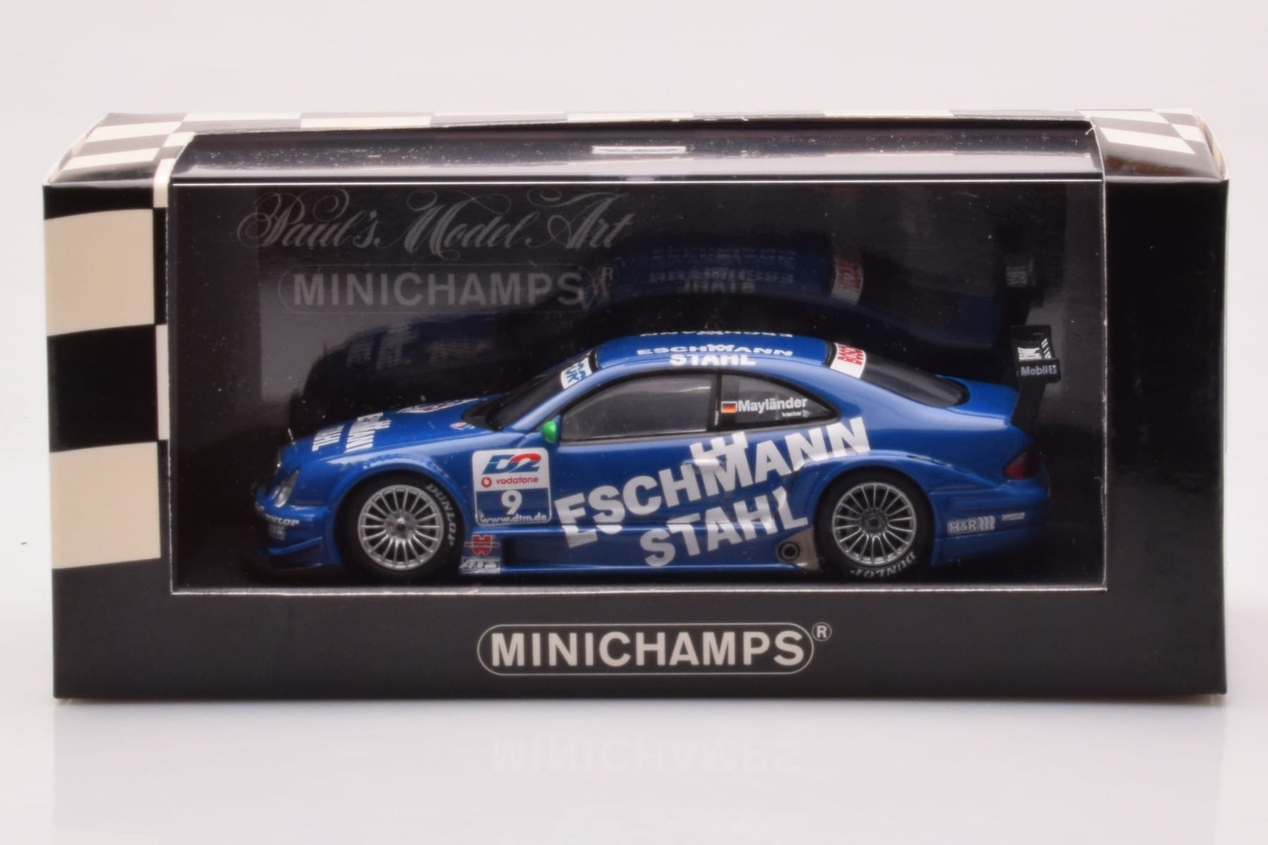Mercedes CLK DTM Team Manthey #9 B. Maylander DTM 2001 Minichamps 1:43 400013109 Kovina – slika 4 od 4