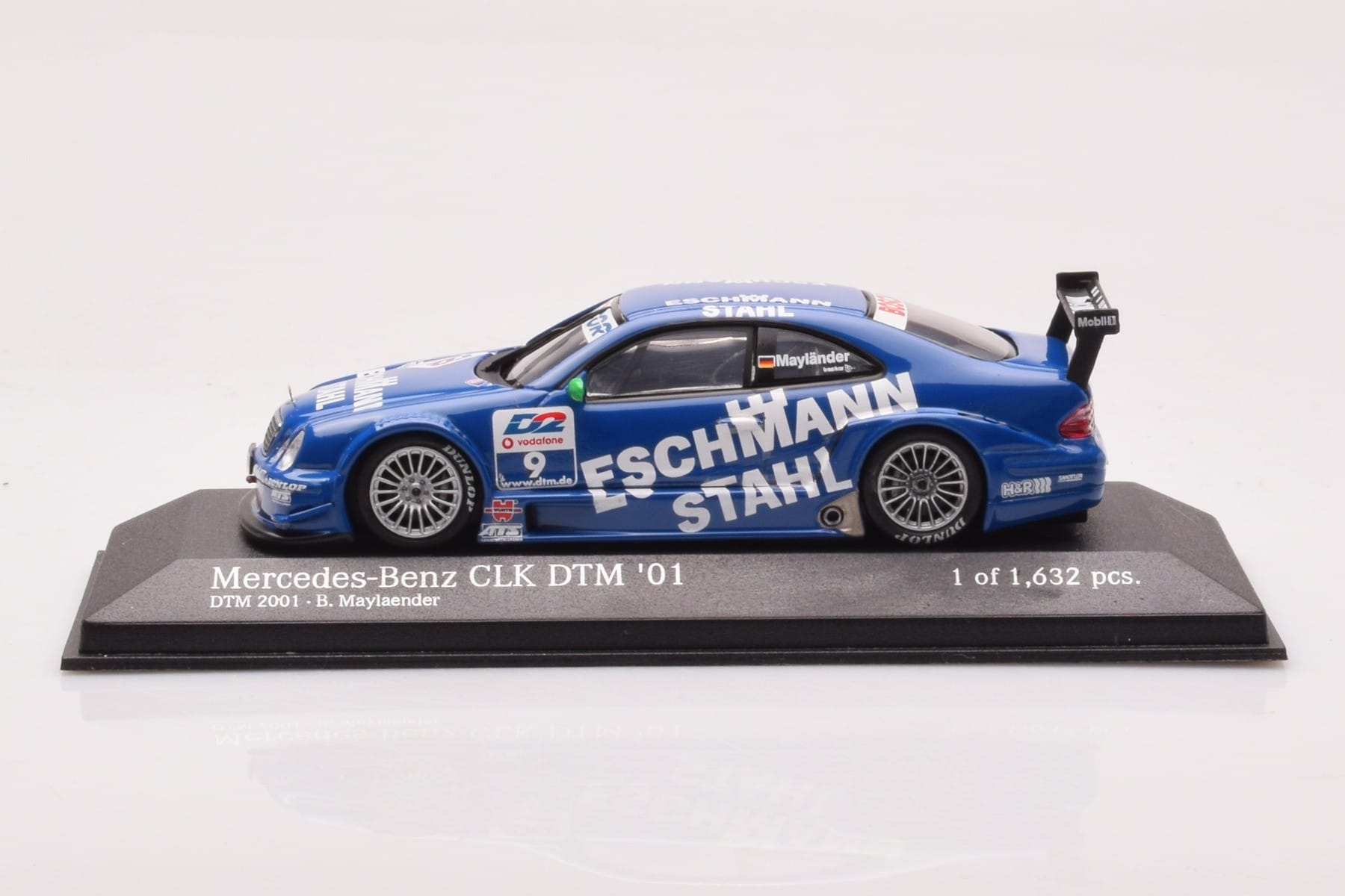 Mercedes CLK DTM Team Manthey #9 B. Maylander DTM 2001 Minichamps 1:43 400013109 Kovina