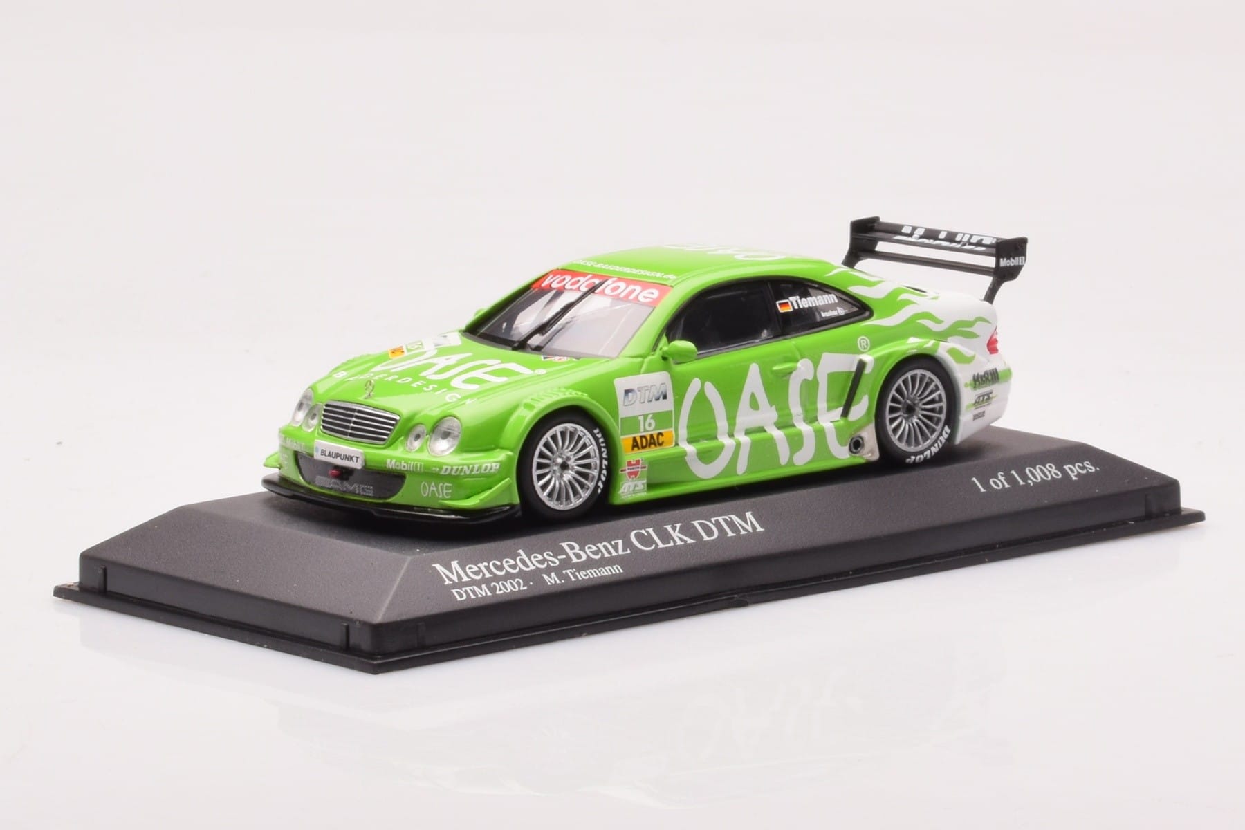 Mercedes CLK DTM Team OASE AMG #16 M. Tiemann DTM 2001 Minichamps 1:43 400023116 Kovina – slika 2 od 4