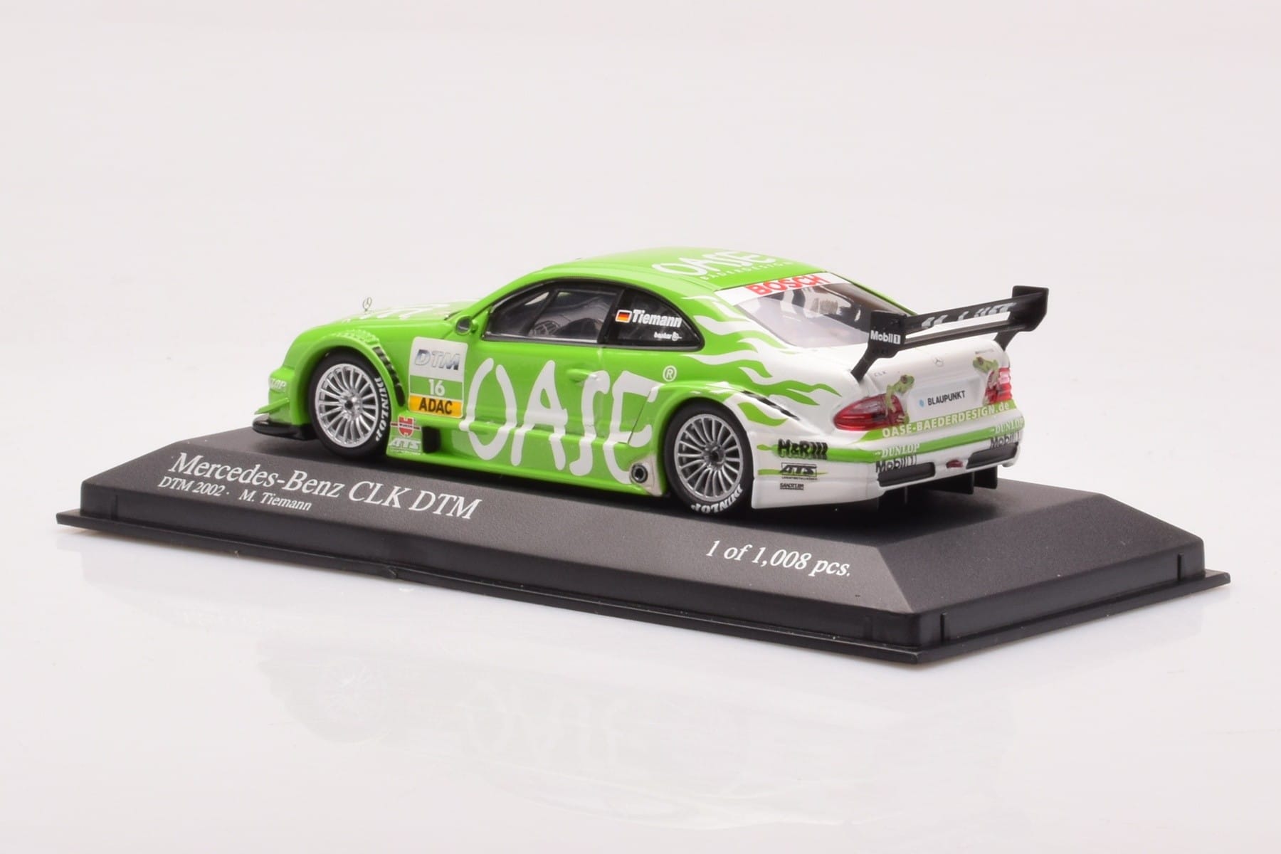 Mercedes CLK DTM Team OASE AMG #16 M. Tiemann DTM 2001 Minichamps 1:43 400023116 Kovina – slika 3 od 4