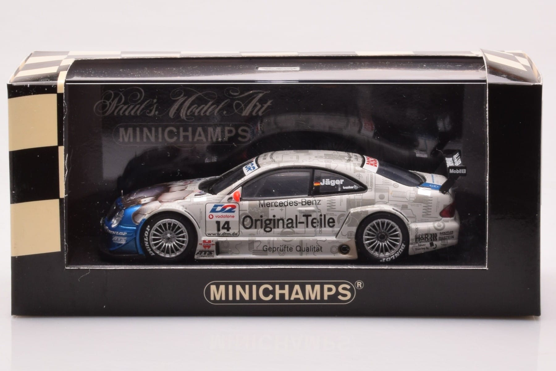 Mercedes CLK DTM Team Persson #14 Jaeger DTM 2001 Minichamps 1:43 400013714 Kovina – slika 4 od 4