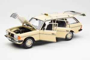 Mercedes 230T W123 T-Model Taksi Norev 1:18 183731 Kovina – slika 2 od 8