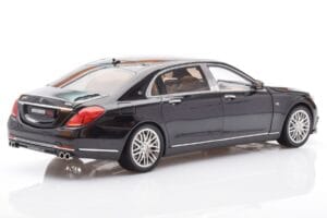 Mercedes Maybach S-Class W222 Brabus 900 Obsidian Črn Almost Real 1:18 860102 Kovina – slika 3 od 8