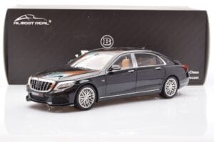 Mercedes Maybach S-Class W222 Brabus 900 Obsidian Črn Almost Real 1:18 860102 Kovina – slika 8 od 8