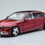 Mercedes Maybach S600 W222 V12 Biturbo Patagonia Rdeč Almost Real 1:18
