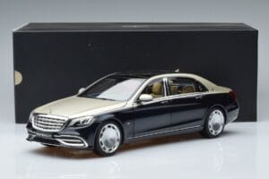 Mercedes Maybach S650 X222 Srebrno Modra Norev 1:18 B66960615 Kovina – slika 7 od 7