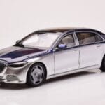 Mercedes Maybach S680 W223 Nautical Moder Cirrus Srebrn Almost Real 1:18 820125