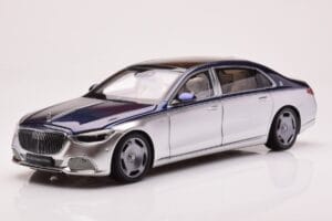 Mercedes Maybach S680 W223 Nautical Moder Cirrus Srebrn Almost Real 1:18 820125