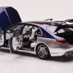 Mercedes Maybach S680 W223 Nautical Moder Cirrus Srebrn Almost Real 1:18 820125 - image 5 of 8