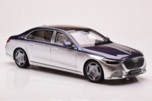 Mercedes Maybach S680 W223 Nautical Moder Cirrus Srebrn Almost Real 1:18 820125 Kovina – slika 6 od 8