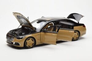 Mercedes Maybach S680 W223 Obsidian Črn Sand Almost Real 1:18 820124 Kovina – slika 2 od 7