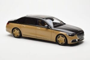Mercedes Maybach S680 W223 Obsidian Črn Sand Almost Real 1:18 820124 Kovina – slika 5 od 7