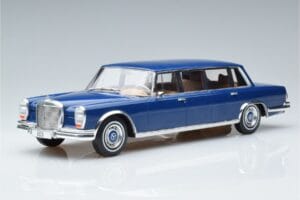 Mercedes S-Class 600 W100 LWB Pullman Temno Moder MCG 1:18 MCG18189 Kovina